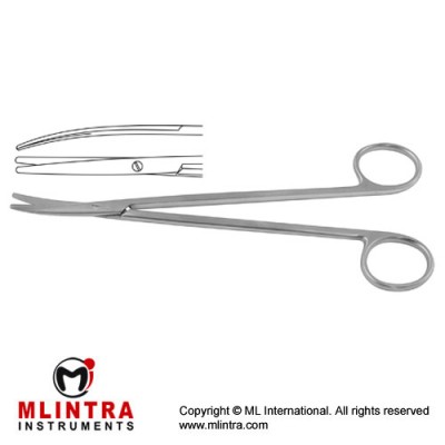 Metzenbaum-Fino Delicate Dissecting Scissor Curved - Blunt/Blunt Slender Pettern Stainless Steel, 18 cm - 7"